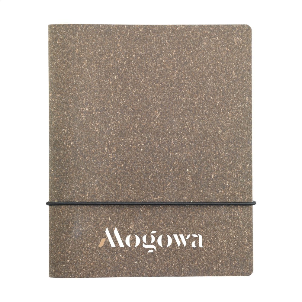 Recycled Leather Refillable Notebook A5 Notizbuch - braun