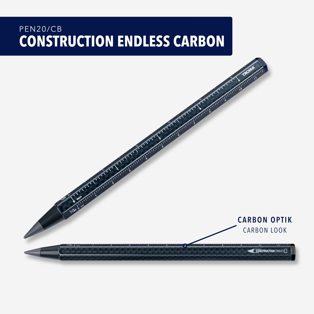 TROIKA Multitasking-Bleistift CONSTRUCTION ENDLESS CARBON