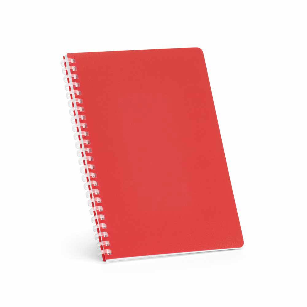 Horace A5 Spiralnotizbuch aus recy. PP. Softcover.70g/m². 160 Seiten. FSC®-zertifiziert. - Marineblau - Rot