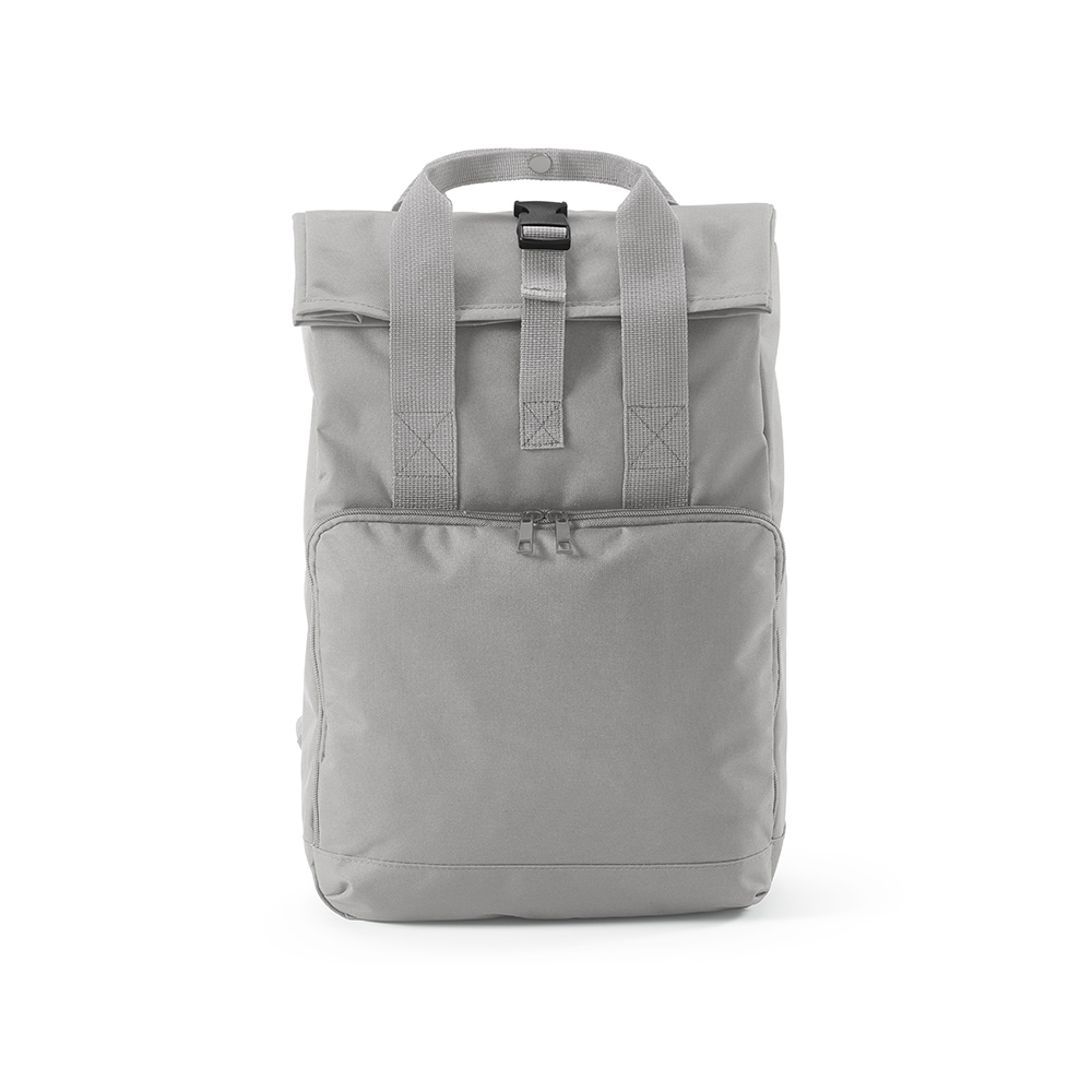 Warsaw 20L Rucksack aus rPET.Roll-Top- und Schnallenverschluss - Hellgrau