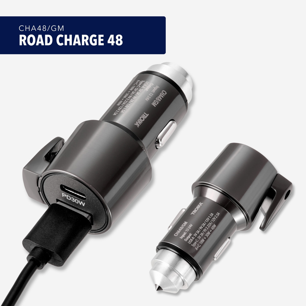 TROIKA Autoladestecker ROAD CHARGE 48