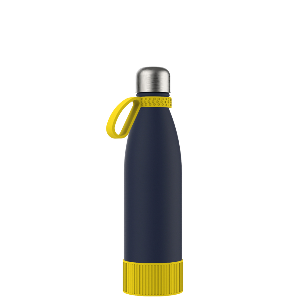 Thermotrinkflasche RETUMBLER-NIZZA - gelb, marineblau, silber
