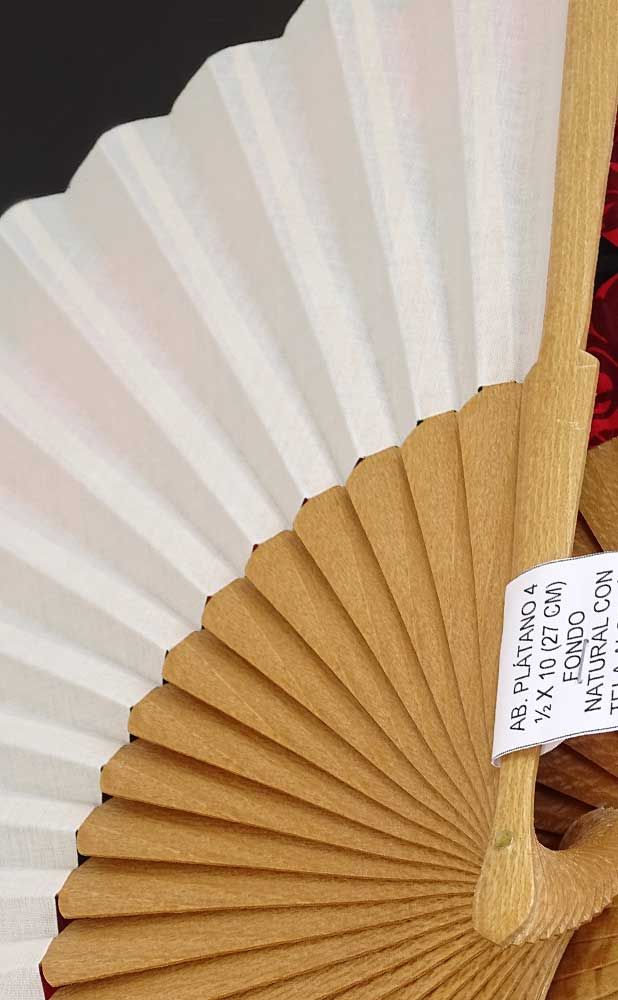 Handgefertigter Fächer Seide 100 GSM PLÁTANO