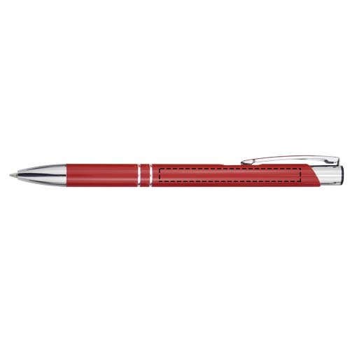 Stylo bille rétractable en aluminium Moneta (encre noire)