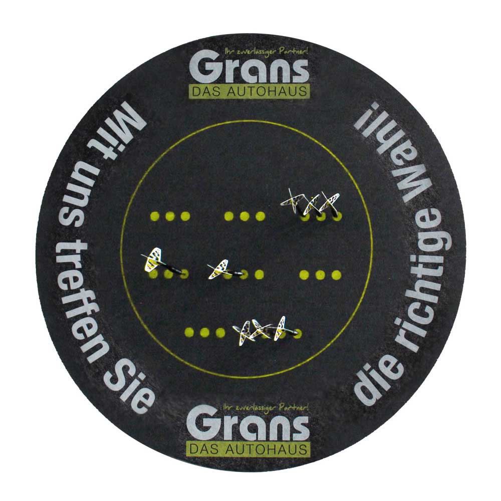 Allflash Dart Labor Darthalterung Innen-Kreis 45 cm - Platz für 24 Pfeile - schwarz