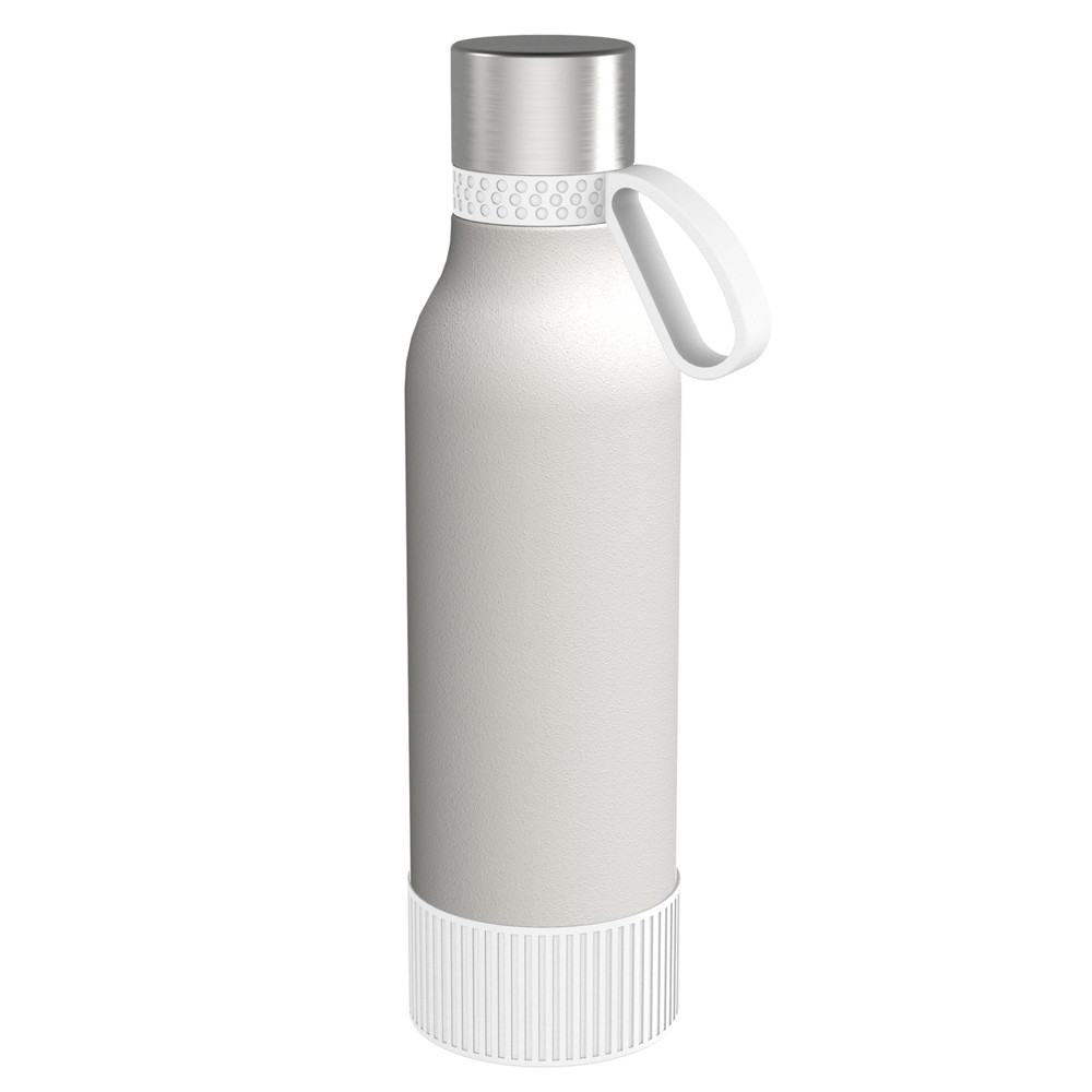 Trinkflasche RETUMBLER-myTOULON II 820 - weiß, silber