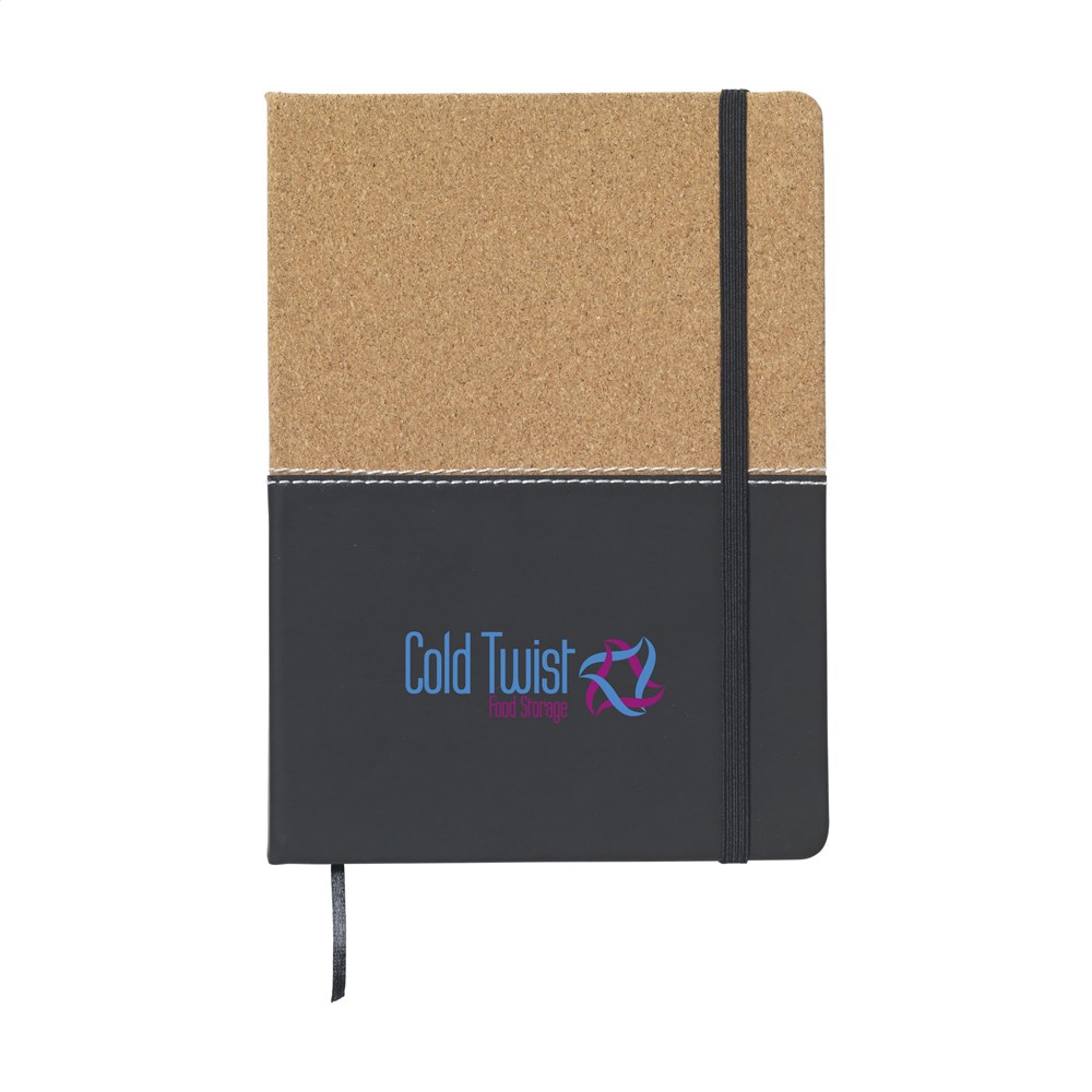 Journal Cork Notebook Notizbuch - schwarz