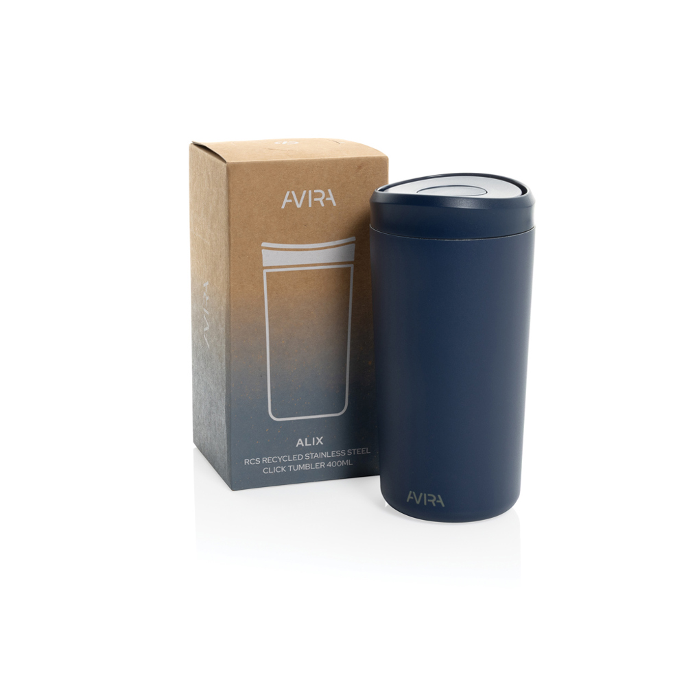 Avira Alix Klickbecher aus RCS rec. Stahl 400ml