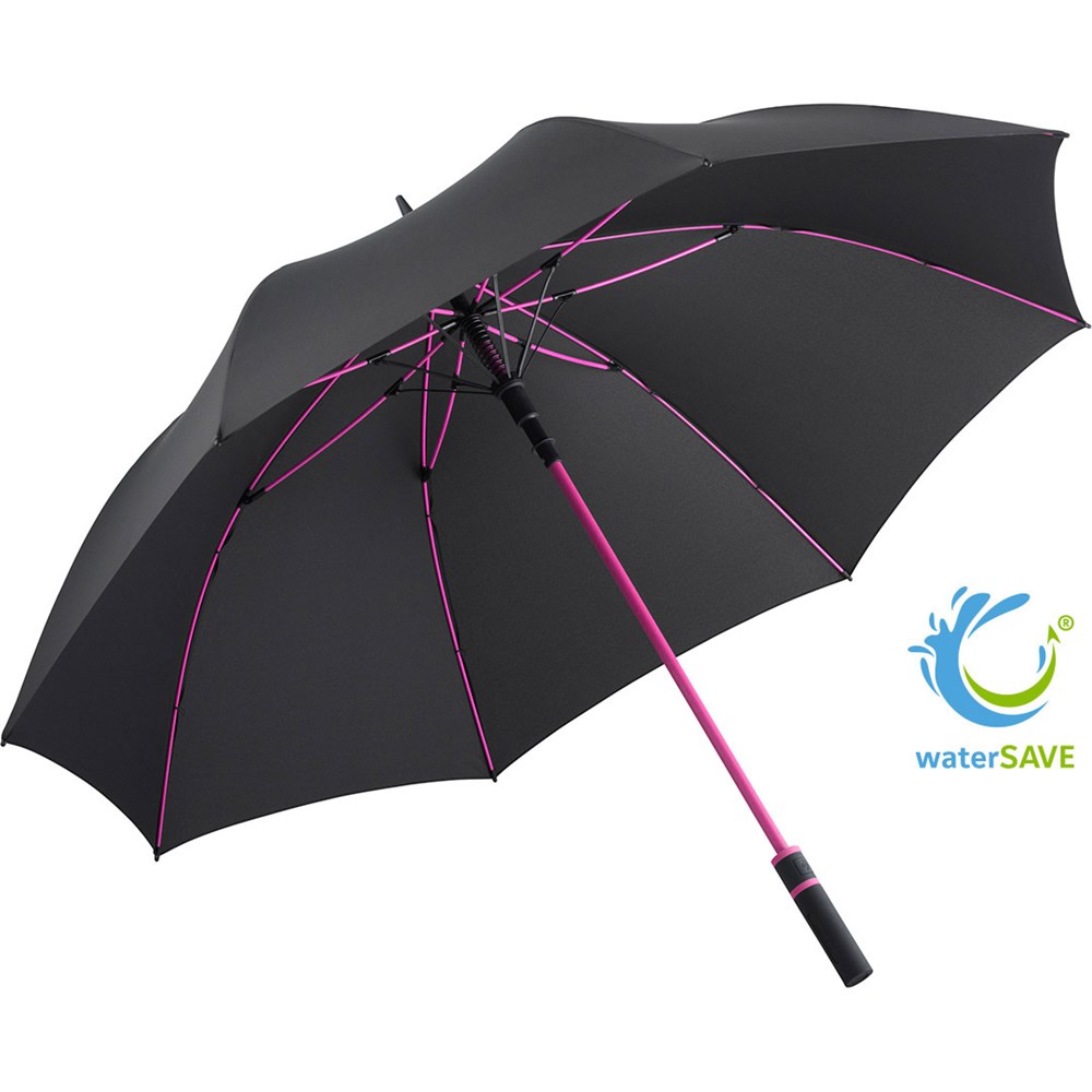 2384 AC-Gästeschirm FARE® Style - schwarz-magenta
