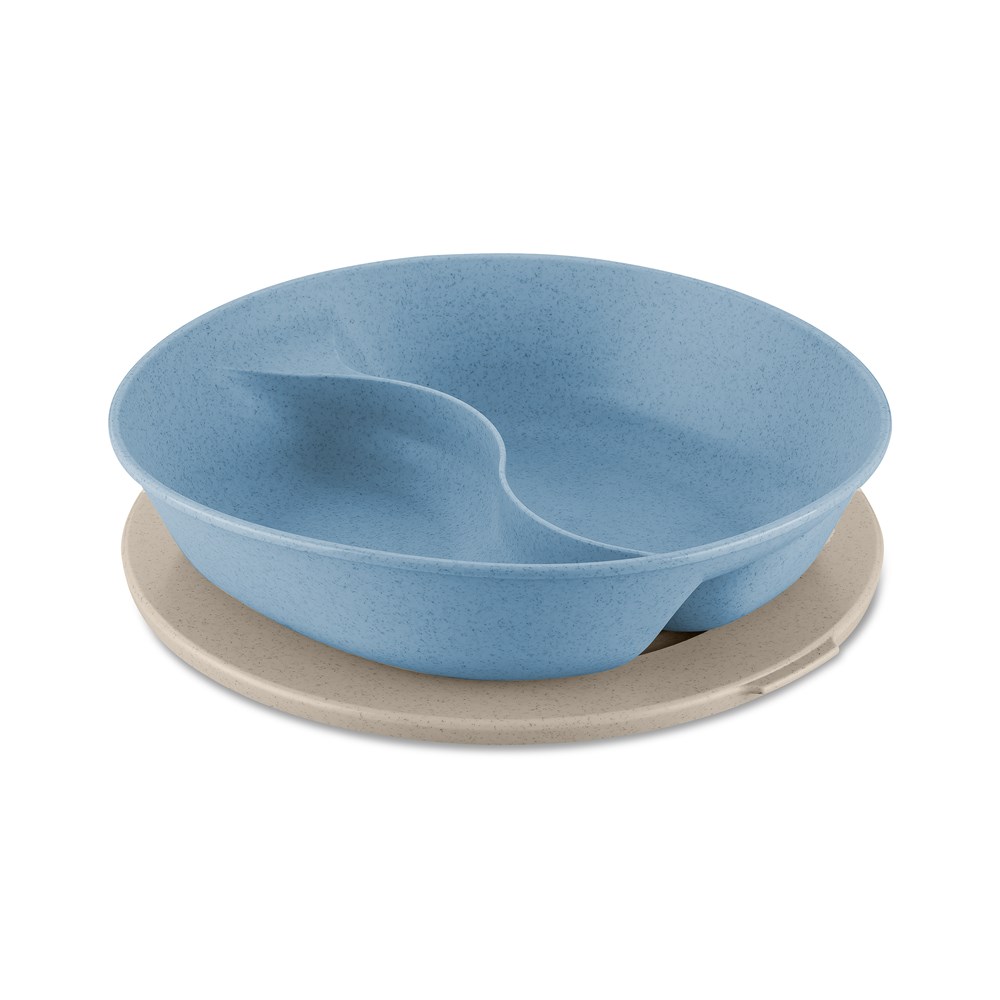 CONNECT SEPAREE 1,5 Menüteller mit Deckel 1,5l - nature flower blue