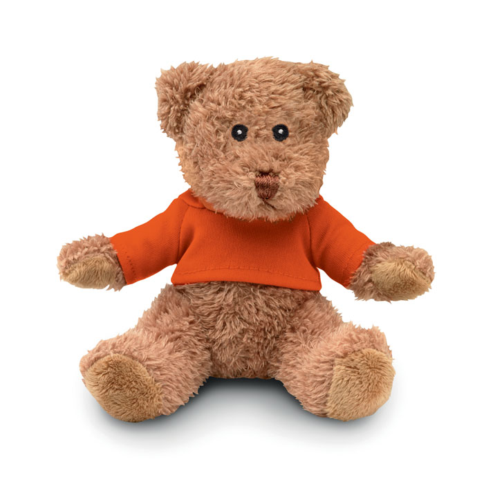JOHNNY T - Teddybär mit T-Shirt - orange