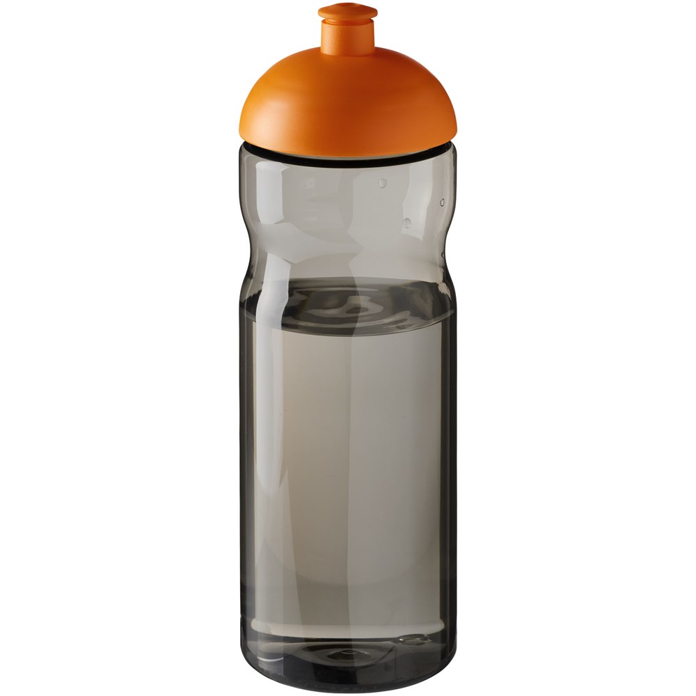H2O Active® Eco Base 650 ml Sportflasche mit Stülpdeckel - kohle, orange