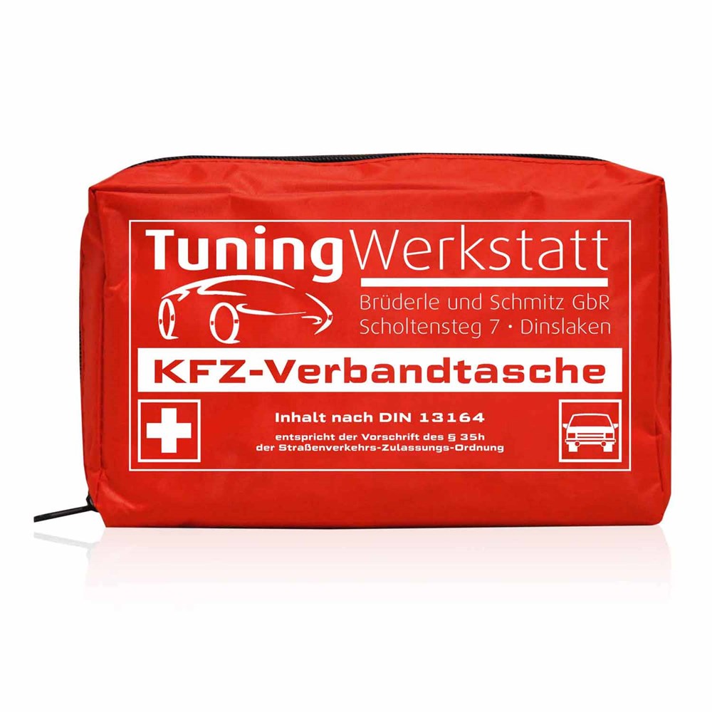 Allflash KFZ-Verbandtasche, SAFE INDIVIDUELL - Rot