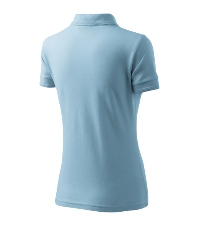 Polohemd Damen Pique Polo himmelblau