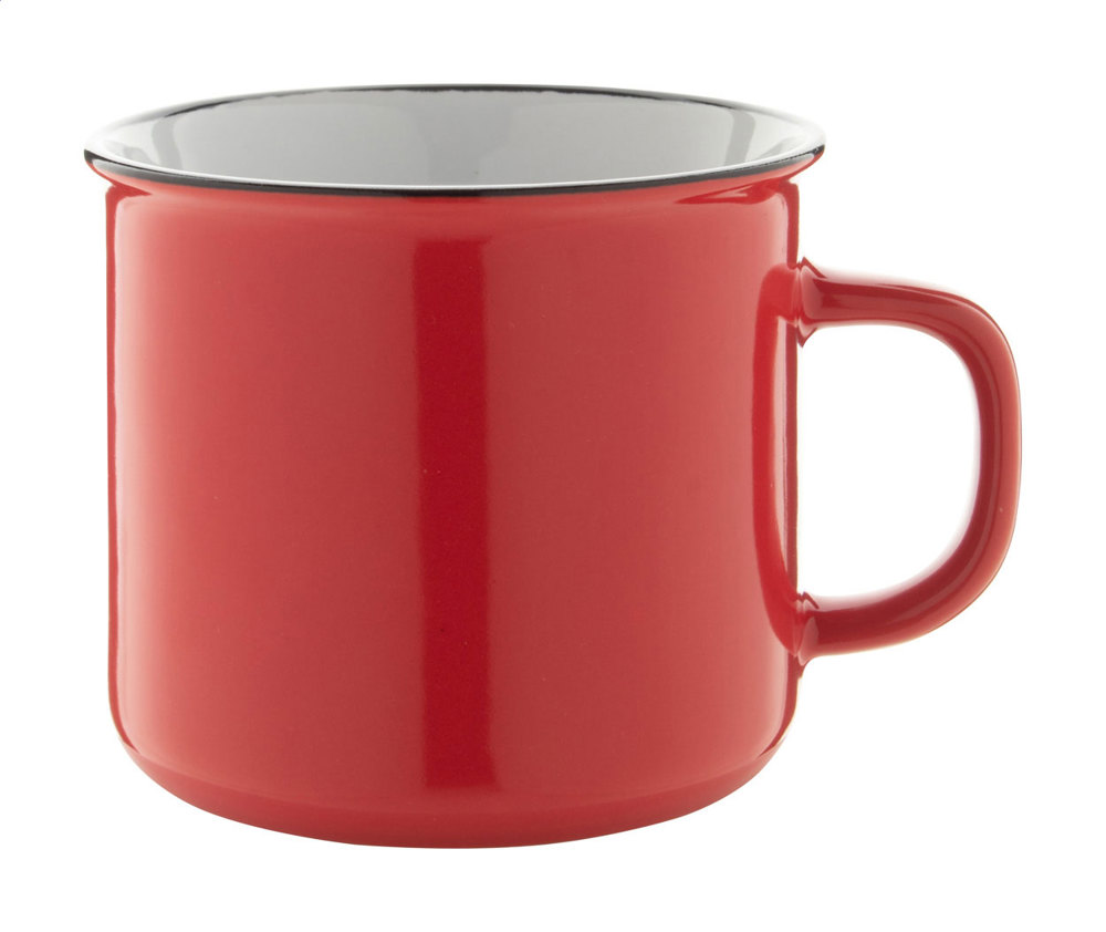 Woodstock - Tasse - rot/weiß