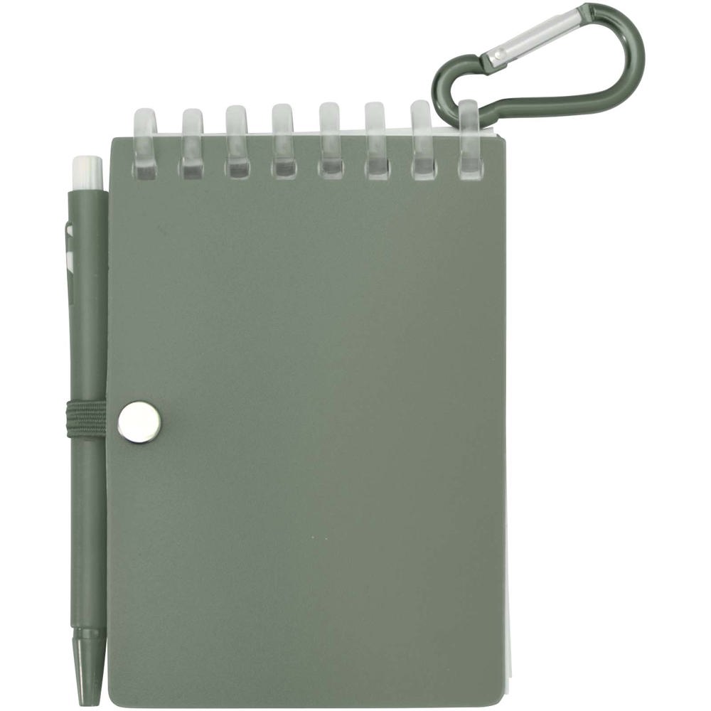 Lig Mini Recyceltes Outdoor-Softcover Notizbuch und Kugelschreiber Set (schwarze Mine)