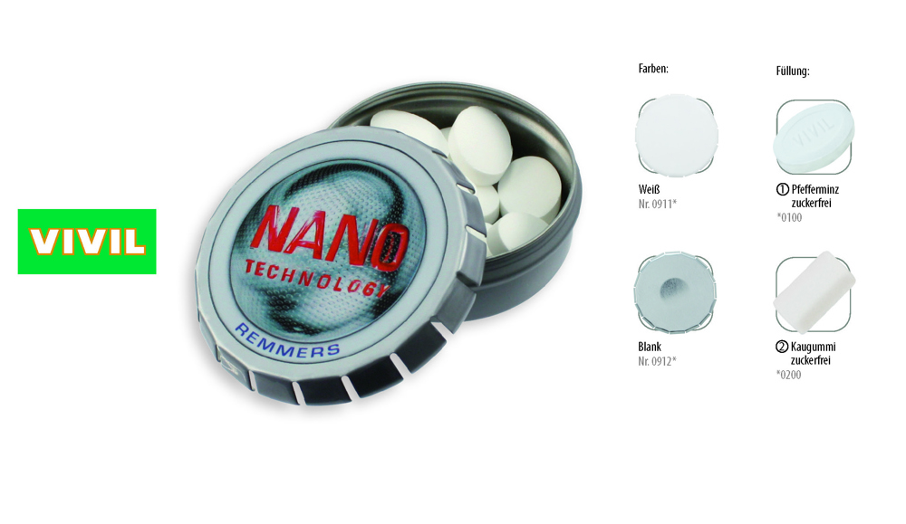 Klick-Dose-57 20 g  ,  Inhalt:  Kaugummi Dragees zuckerfrei (Dose)