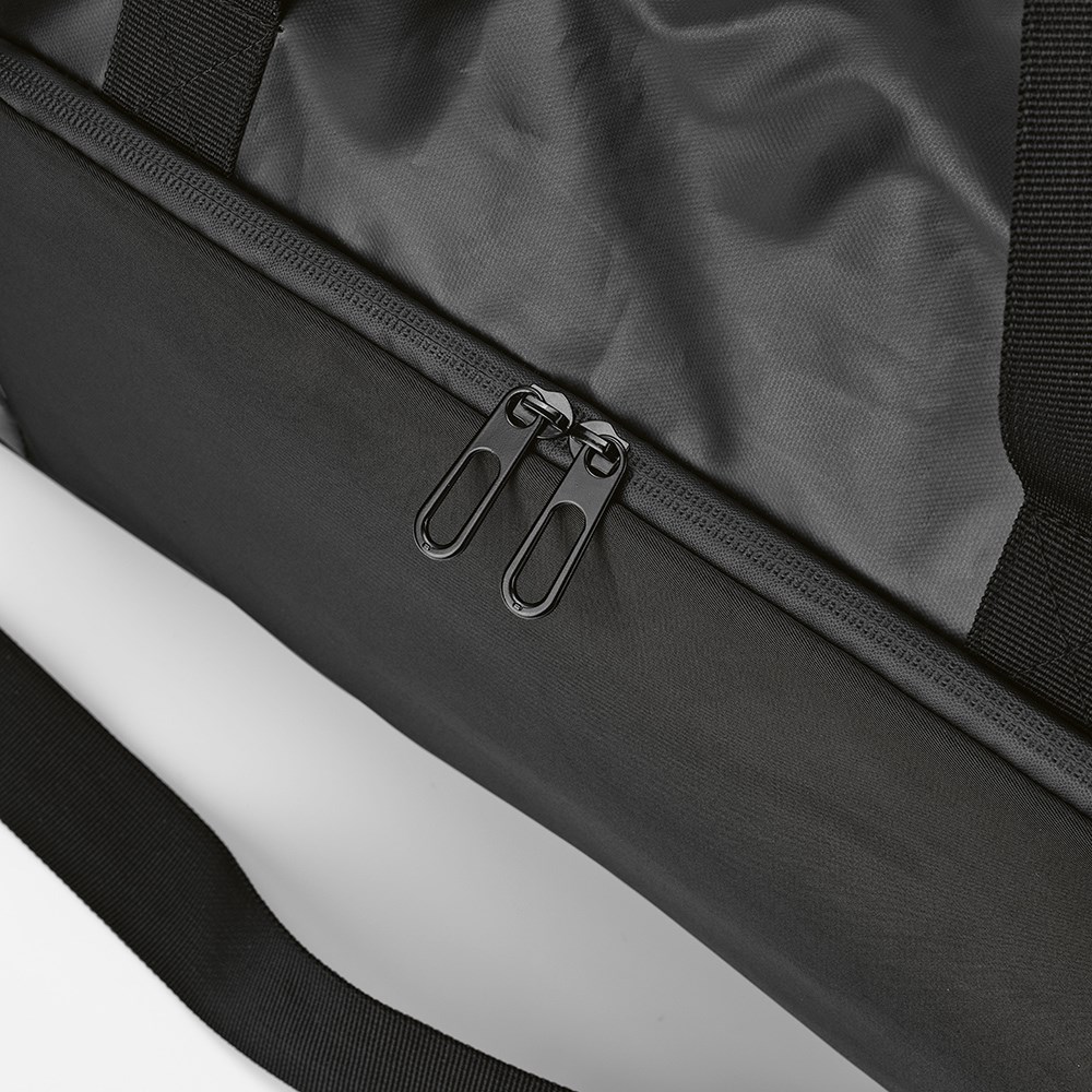Sac sport Istanbul 33L en rPET, fermetures Zip étanches - Noir