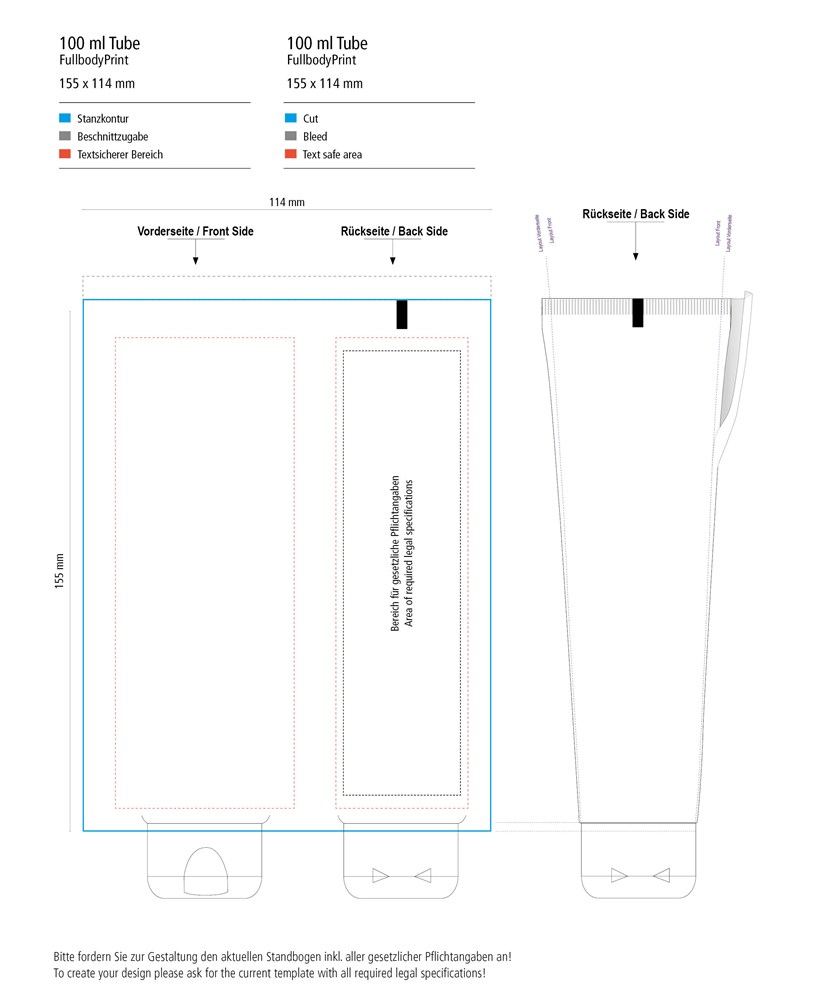 Duschgel Ingwer-Limette, 100 ml Tube