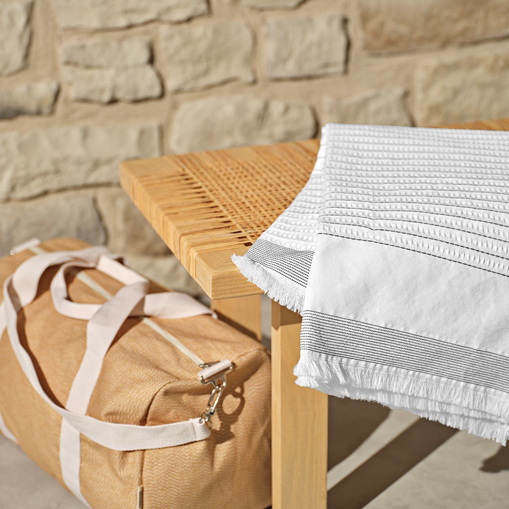 Sac sport Seoul 30L en coton et rPET - Champagne