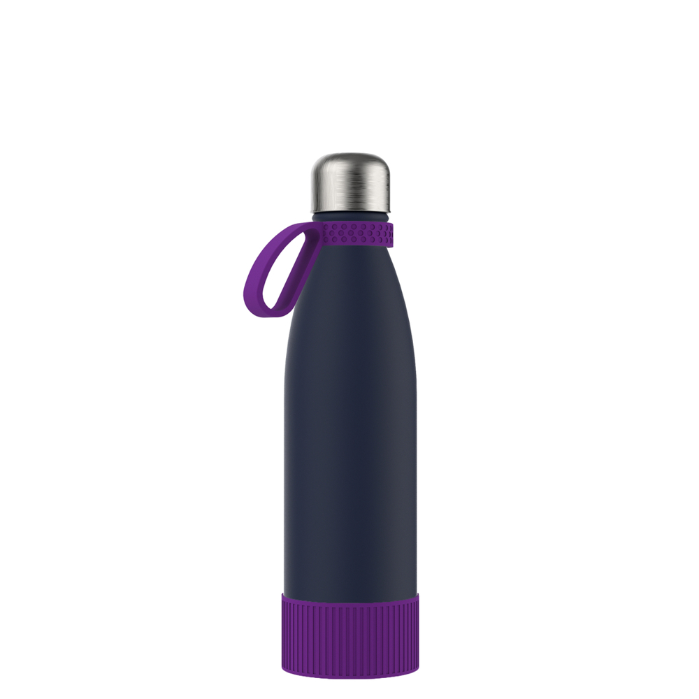 Thermotrinkflasche RETUMBLER-NIZZA - lila, marineblau, silber
