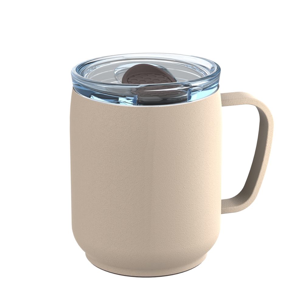 Thermobecher RETUMBLER-myNIZZA CERAMIC - braun, transparent, beige, weiß