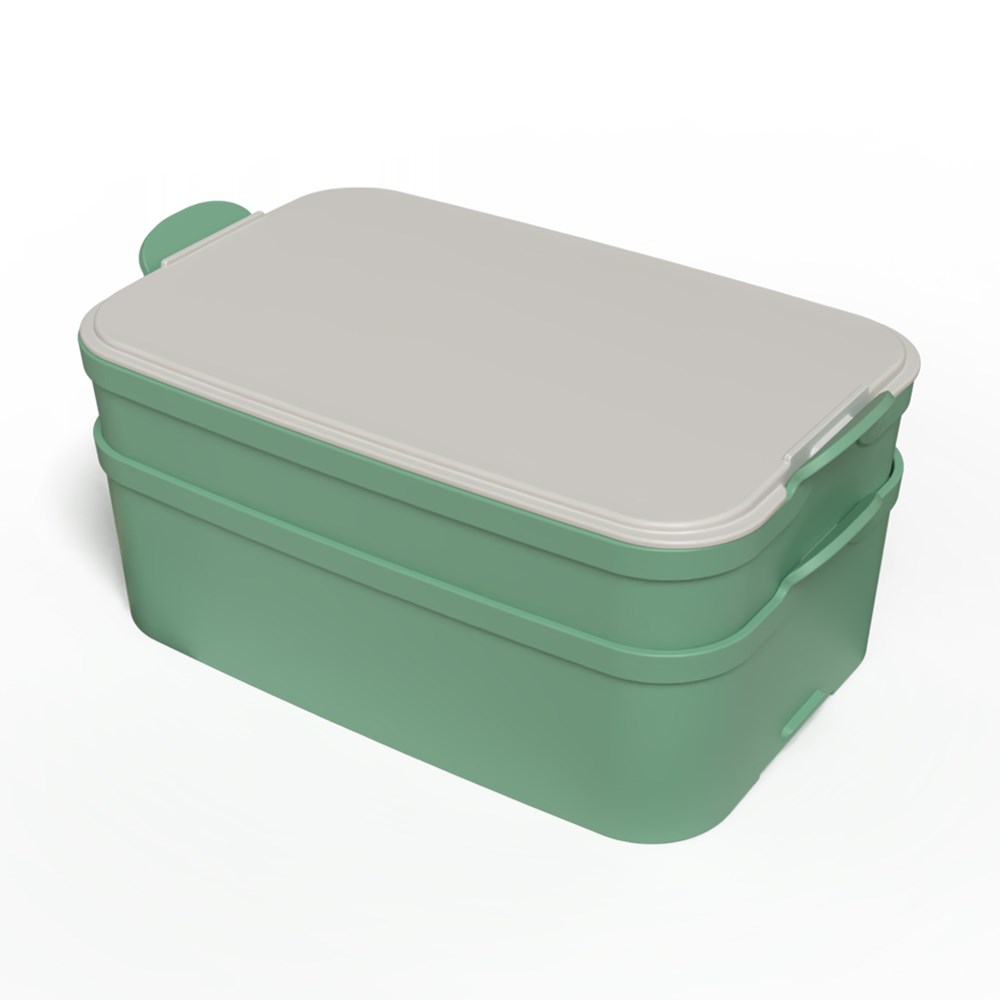 KOZIOL STAKK BENTOBOX 2 Bentobox 2l - nature leaf green