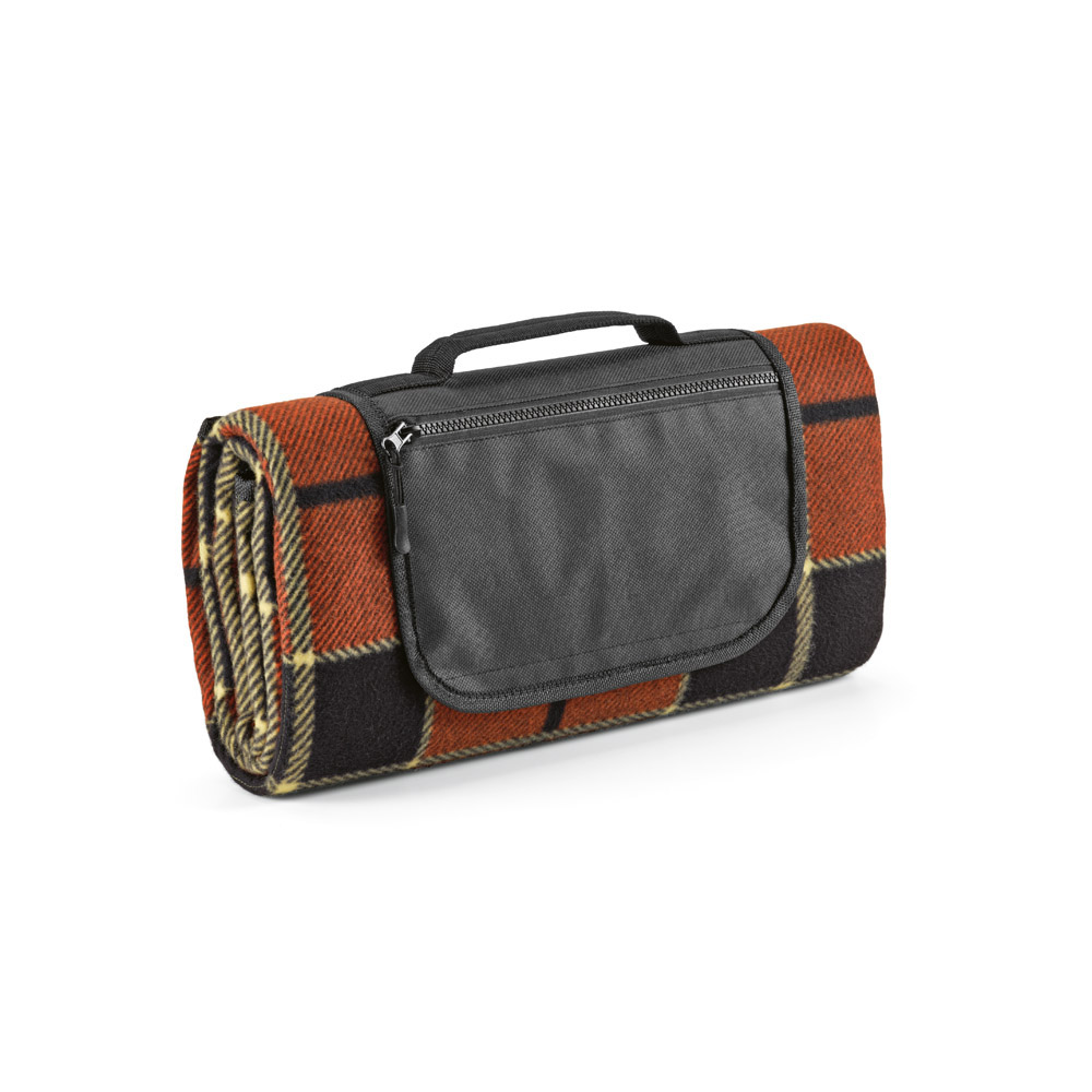 Siza Picknickdecke aus recy. PET - Marineblau - Rot