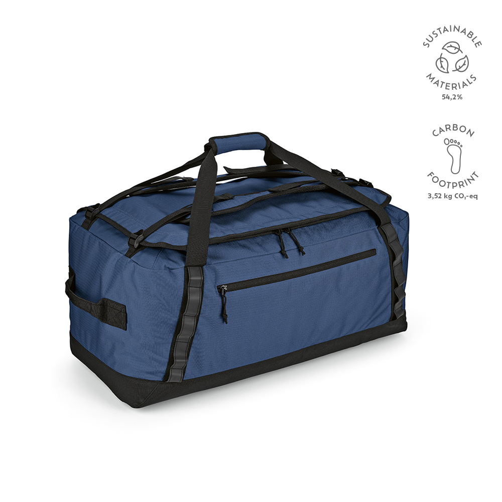 Sac sport São Paulo XL 75L rPET, bandes réfléchissantes - Vert - Bleu