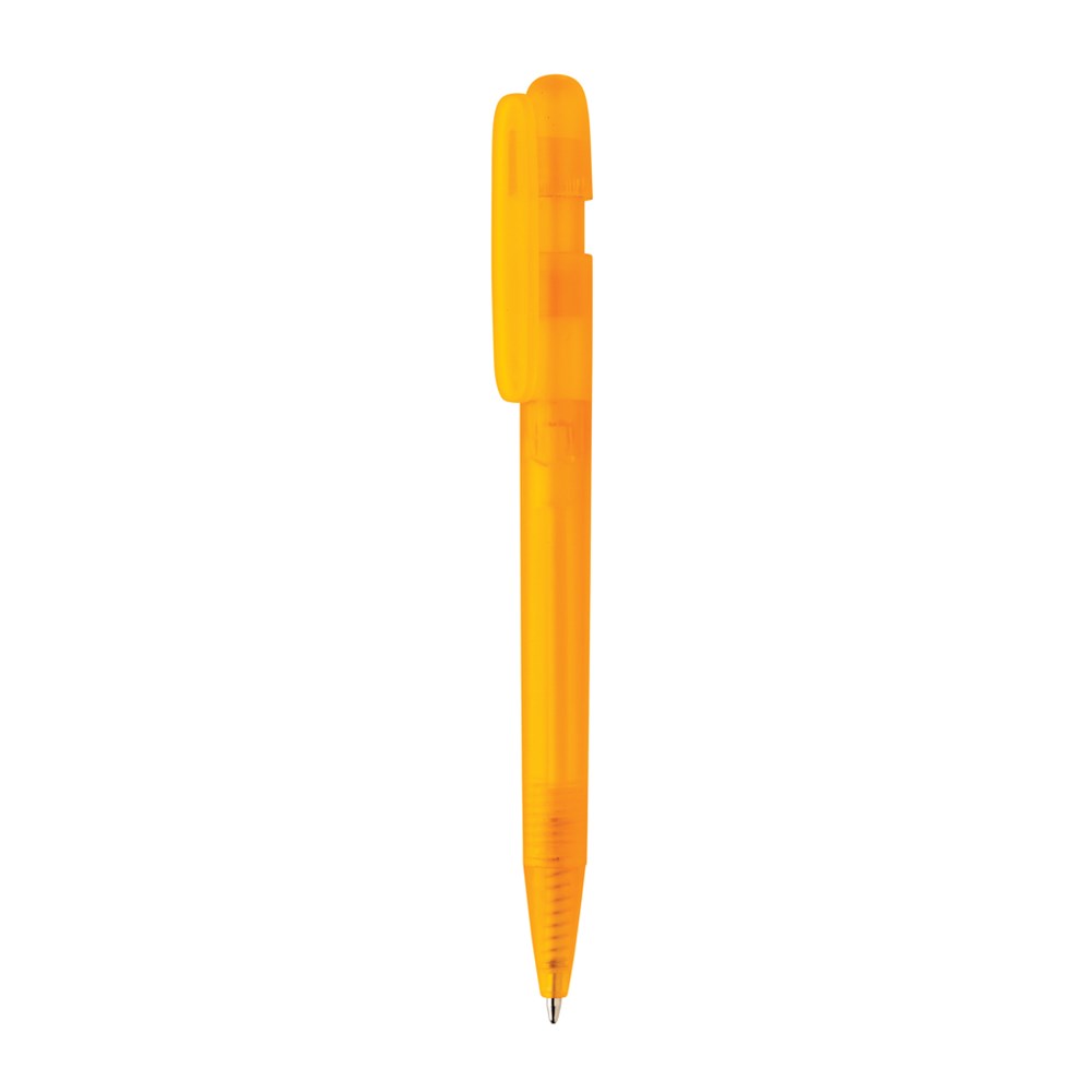 Devin transparenter Stift aus GRS zertifiziertem rABS - orange (± PMS 165)