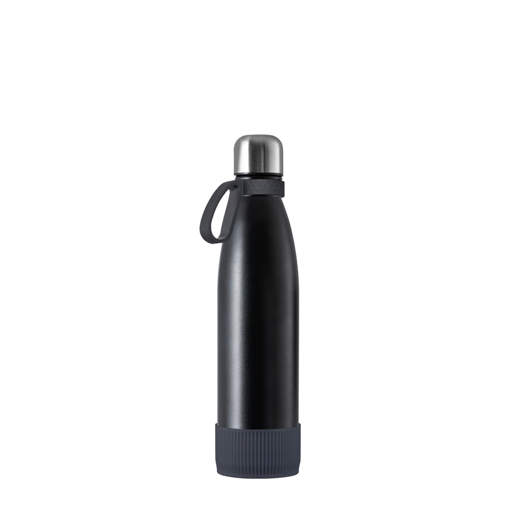 Thermotrinkflasche RETUMBLER-NIZZA - schwarz, silber, dunkelgrau