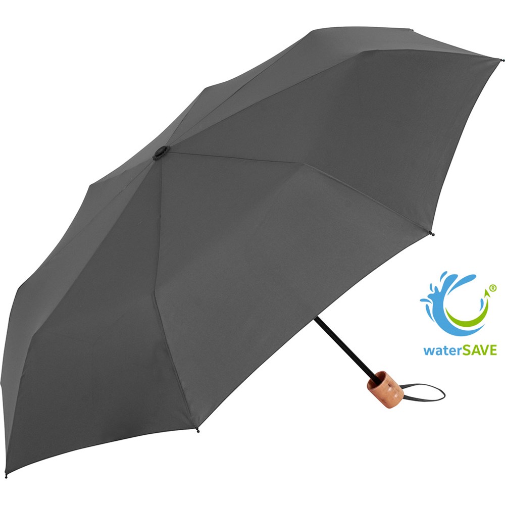 5029 Taschenschirm ÖkoBrella - grau wS