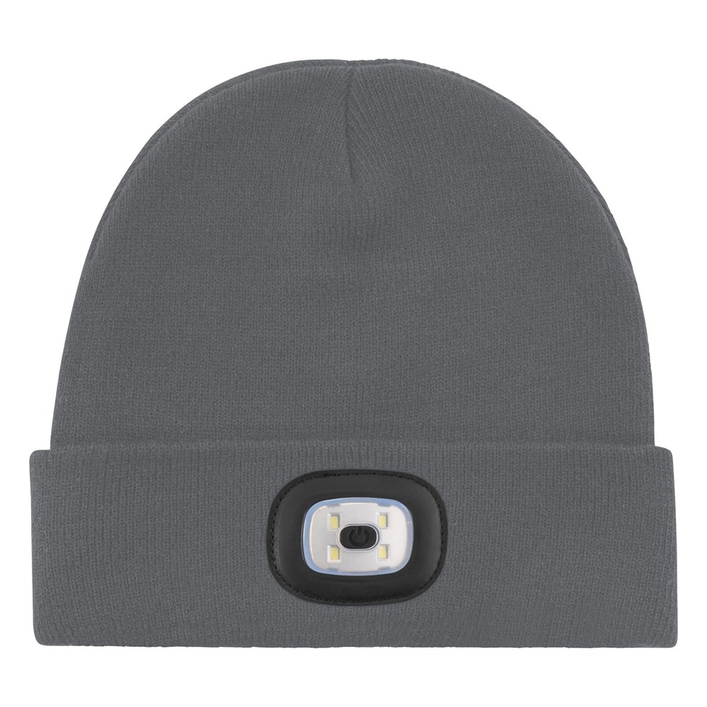 Strickmütze mit LED - Dunkelgrau (PMS Cool Grey 11c) / Dunkelgrau