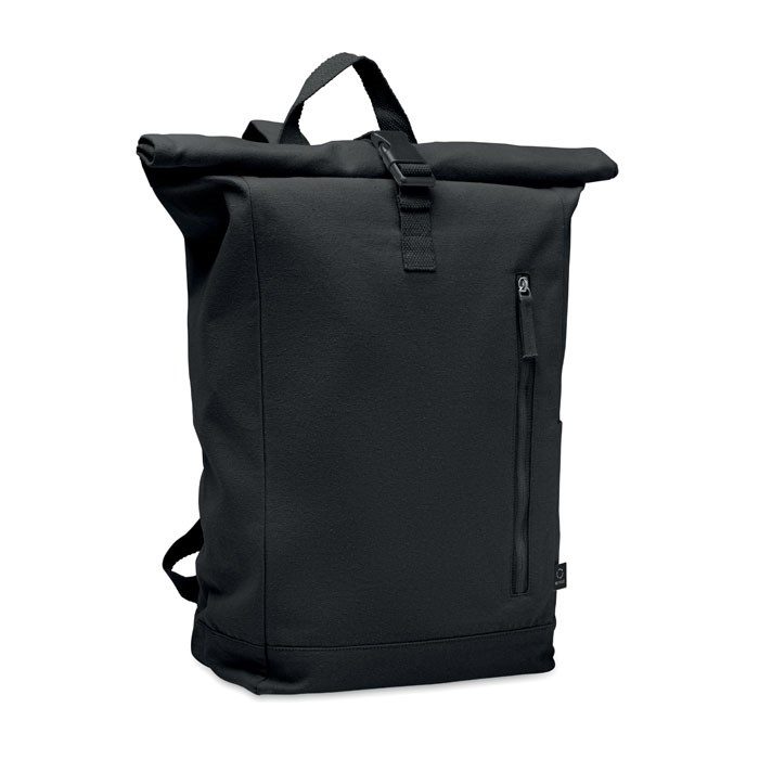 KAMET - Rolltop-Rucksack 390 g/m² - schwarz