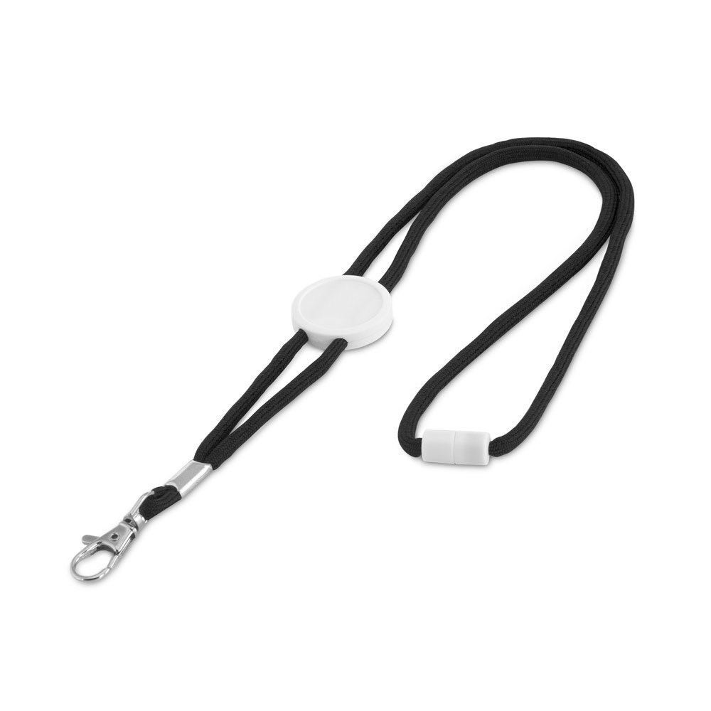 WEAVE. Lanyard aus Polyester - Schwarz