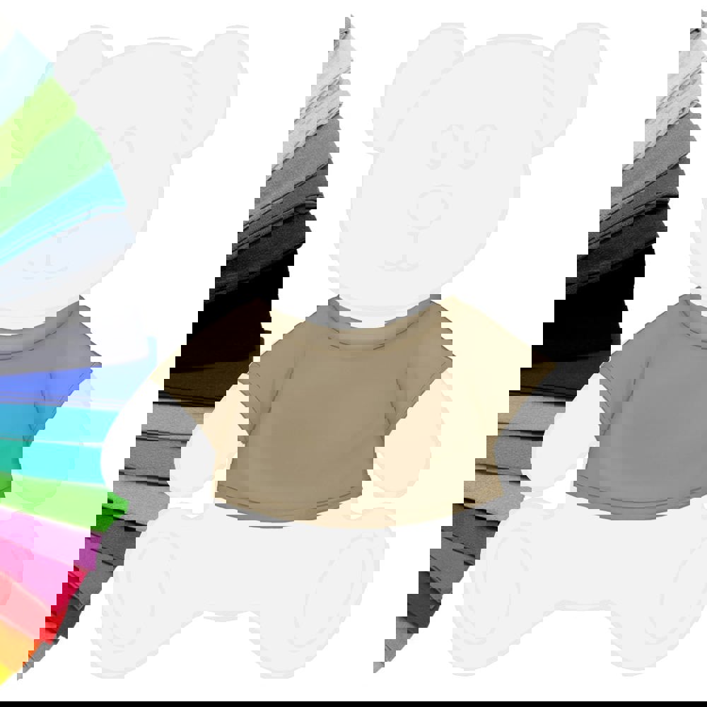 Mini-T-Shirt, taupe, S