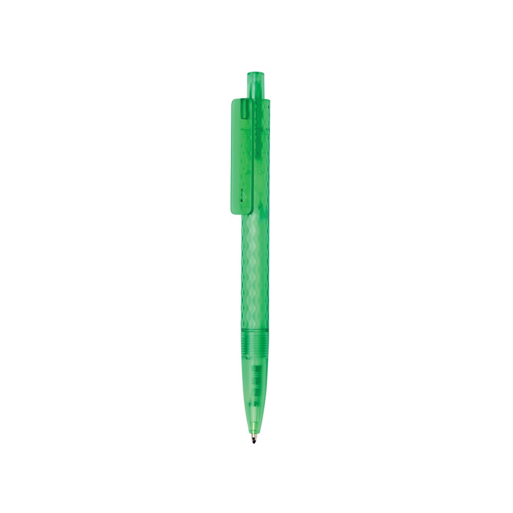 X3 Frosted-Pen aus GRS recyceltem PC - grün (± PMS 2252C)