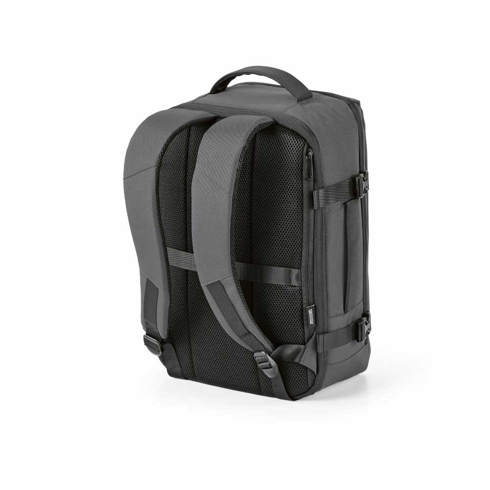 Belfast Rucksack 20L aus rPET. Handgepäckgeeignet. Geeignet für Laptops bis 17" - Grau