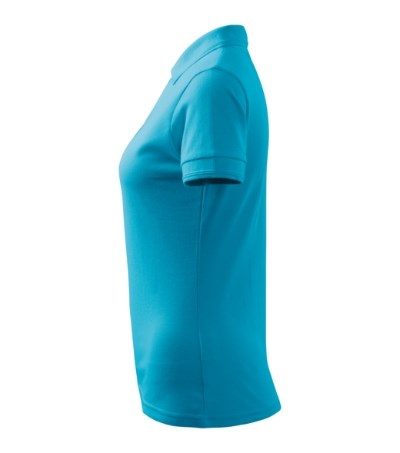 Polohemd Damen Pique Polo türkisblau