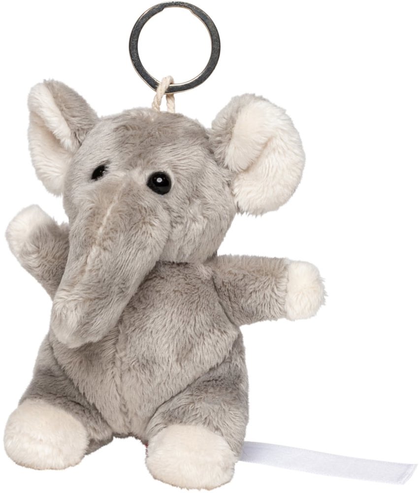 Schlüsselanhänger Elefant, grau, one size