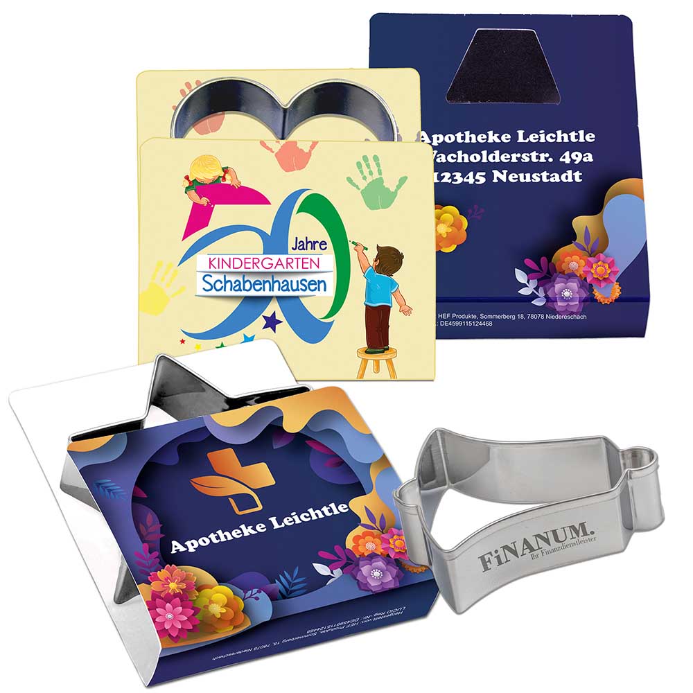 Backförmchen Single-Pack - Weihnachten - Glocke 4/4-c, Lasergravur - individuell