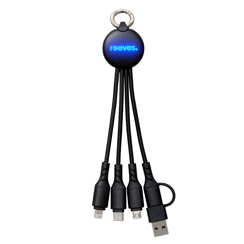 6-in-1 Ladekabel mit Beleuchtung REEVES-PUHALANI II