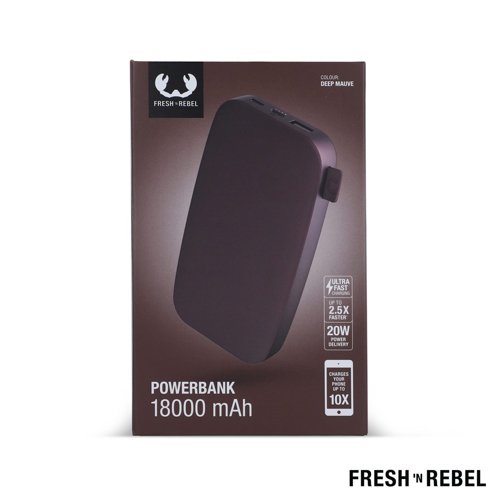 2PB18100 | Fresh 'n Rebel Powerbank 18000mAh USB-C Fast Charging 20W