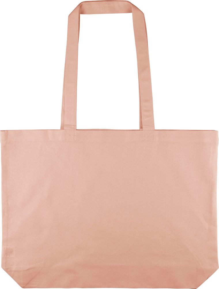 Baumwolle (140 g/m2) Einkaufstasche Tarin - peach