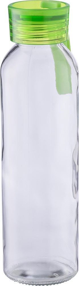 Glas-Trinkflasche (500 ml) Anouk - Limettengrün