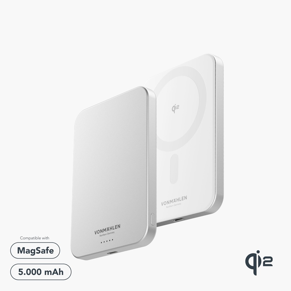 Evergreen Mag 5000 - Die magnetische Powerbank für den ganzen Tag - Weiß