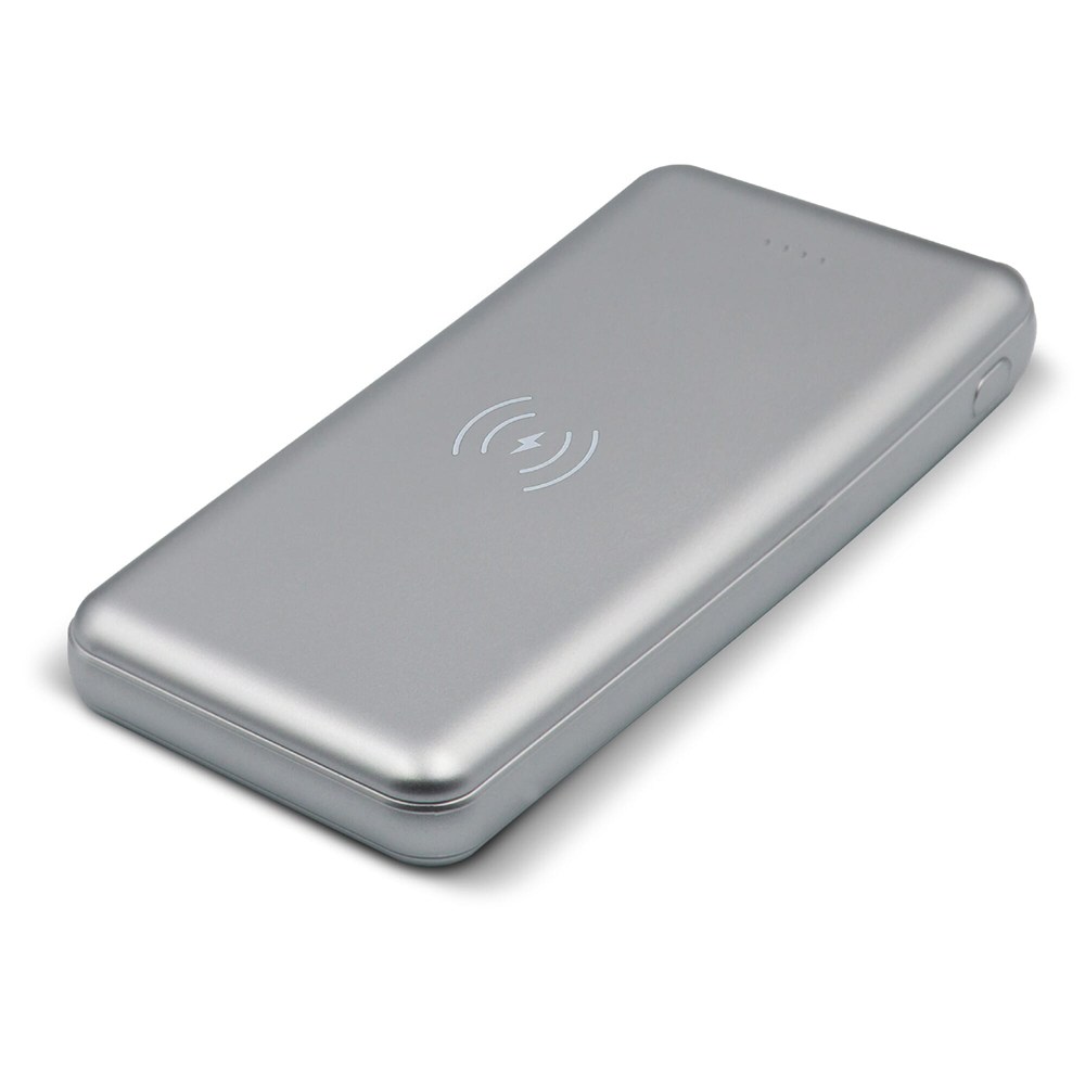 Elite Powerbank inkl. Wireless-Charger 8000mAh - silber