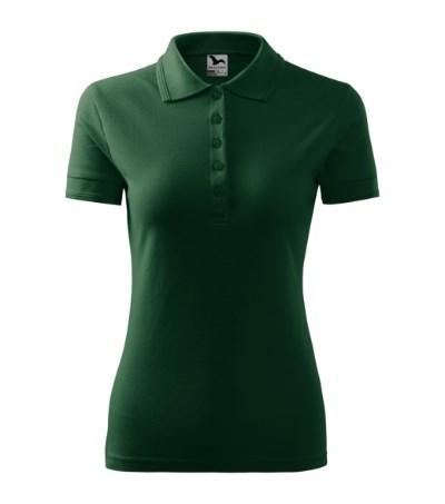 Polohemd Damen Pique Polo dark green