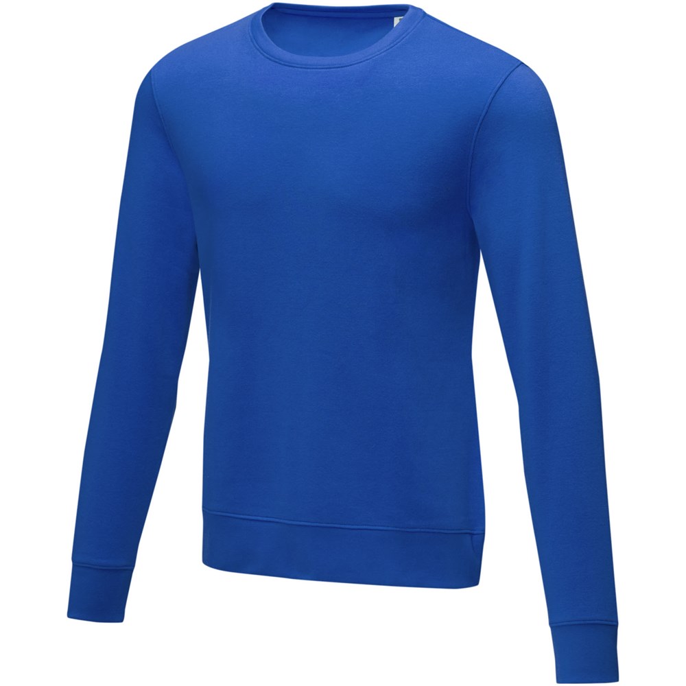 Charon 240 g/m² Herrenpullover mit Rundhalsausschnitt - blau