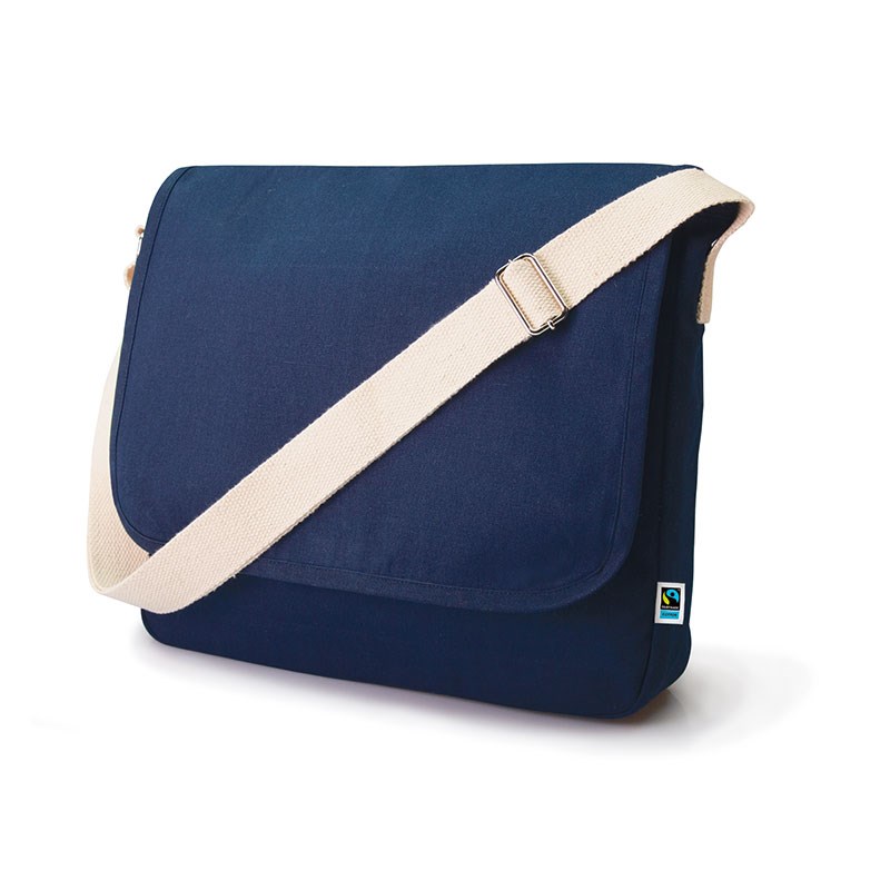 organic Fairtrade Umhängetasche Linus - navy